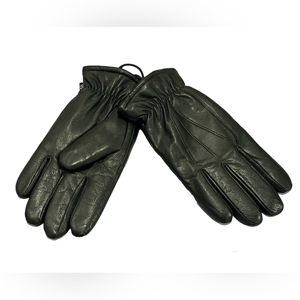 Black Leather gloves brand new isotoner